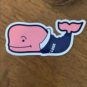 Authentic vineyard vines college yoga sticker
